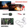 SOS 6 részes multifunkciós túlélő készlet piros fém dobozban SOS 6 részes multifunkciós túlélő készlet piros fém dobozban