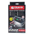 Straus digitális intelligens autós-motoros akkumulátor töltő, 8A, 6V és 12V Straus digitális intelligens autós-motoros akkumulátor töltő, 8A, 6V és 12V