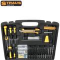 Straus 150 részes szerszám készlet akkus fúróval, 2 db 24V akkumulátorral, kofferben, ST/CD24-150 Straus 150 részes szerszám készlet akkus fúróval, 2 db 24V akkumulátorral, kofferben, ST/CD24-150