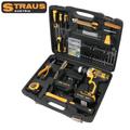 Straus 150 részes szerszám készlet akkus fúróval, 2 db 24V akkumulátorral, kofferben, ST/CD24-150 Straus 150 részes szerszám készlet akkus fúróval, 2 db 24V akkumulátorral, kofferben, ST/CD24-150