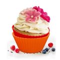 12 részes színes szilikon muffin sütőforma - kerek