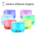 Színváltós, távirányítós aromaterápiás párologtató, ultrahangos párásító, illatosító diffúzor Színváltós, távirányítós aromaterápiás párologtató, ultrahangos párásító, illatosító diffúzor