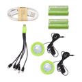 Multifunkciós hordozható szolár készlet 2db lámpával, USB töltővel, zenelejátszóval, 4 akkuval, GD-7740 Multifunkciós hordozható szolár készlet 2db lámpával, USB töltővel, zenelejátszóval, 4 akkuval, GD-7740