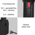 Nagy fényerejű multifunkciós keresőlámpa, hálózati és napelemes töltési lehetőséggel, TGX-9008 Nagy fényerejű multifunkciós keresőlámpa, hálózati és napelemes töltési lehetőséggel, TGX-9008
