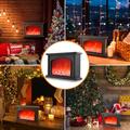 Vezeték nélküli elemes LED kandalló dekorvilágítás lánghatással, USB kábellel, 28x12x20cm Vezeték nélküli elemes LED kandalló dekorvilágítás lánghatással, USB kábellel, 28x12x20cm