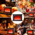Vezeték nélküli elemes LED kandalló dekorvilágítás lánghatással, USB kábellel, 28x12x20cm Vezeték nélküli elemes LED kandalló dekorvilágítás lánghatással, USB kábellel, 28x12x20cm