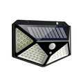 100 ledes napelemes fali lámpa mozgásérzékelővel, 4 LED panellel