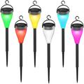 Leszúrható napelemes LED világítás készlet, fehér és RGB üzemmóddal, 6 db Leszúrható napelemes LED világítás készlet, fehér és RGB üzemmóddal, 6 db