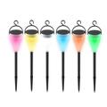 Leszúrható napelemes LED világítás készlet, fehér és RGB üzemmóddal, 6 db Leszúrható napelemes LED világítás készlet, fehér és RGB üzemmóddal, 6 db