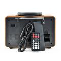 Akkumulátoros USB és AUX csatlakozós FM/AM/SW rádió, MP3 lejátszó távirányítóval, sötétbarna Akkumulátoros USB és AUX csatlakozós FM/AM/SW rádió, MP3 lejátszó távirányítóval, sötétbarna