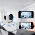 Távolról vezérelhető éjjellátó WiFi IP HD kamera forgatható és dönthető fejjel Távolról vezérelhető éjjellátó WiFi IP HD kamera forgatható és dönthető fejjel