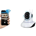 Távolról vezérelhető éjjellátó WiFi IP HD kamera forgatható és dönthető fejjel