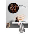 Digitális, elemes falióra, fekete, piros számkijelzővel Digitális, elemes falióra, fekete, piros számkijelzővel