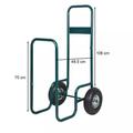 Farönk szállító kézikocsi, pumpálható kerék, 100 kg teherbírás, zöld Farönk szállító kézikocsi, pumpálható kerék, 100 kg teherbírás, zöld