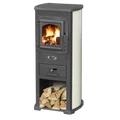 Ekonomik Lux szabadon álló öntöttvas ajtós kandalló 6,5 kW