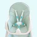 2 az 1-ben hordozható baba etetőszék, gyermekmagasító ülés, tálcával, türkiz