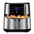 Okos forrólevegős sütő 8L, digitális air fryer, 1800W, TUYA Applikáció Vezérlés, rozsdamentes acél, 8 automata program