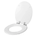 Értékcsökkent - Elite Home® MDF WC ülőke lecsapódásgátló funkciós, lassan záródó fedéllel, fém zsanérokkal, fehér színben