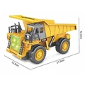Játék teherautó fény és hanghatásokkal, elakadás nélküli bump and go funkcióval, 3 db AA elem, sárga