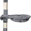 Macskafa, kaparófa, 5 szintes mászóka cicáknak szürke színben, 118 cm