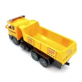 Rádiótávirányítós billentőplatós játék teherautó, 27 MHz-es technológiával, elemmel működtethető, sárga