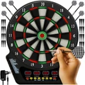Trizand elektronikus darts tábla, 243 játékmóddal, LCD kijelzővel és automatikus pontszámlálóval, 6 nyíllal és hálózati adapterrel 