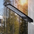 Kétoldalú szolár paneles, napelemes, mozgásérzékelős, kültéri, LED lámpa szett, 200W, 31 cm-es tartókonzollal