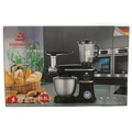 Eisenbach multifunkciós konyhai robotgép, húsdarálóval és turmixgéppel, 6 sebesség fokozattal, 6.5 literes edénnyel, többféle keverőfejjel és spatulával, 2000W fekete
