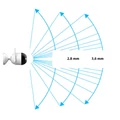 Dahua 2MP kültéri, kompakt IP kamera, kettős fény, fix 3,6 mm fókuszú lencse, aktív elrettentés, Wi-Fi, micro SD rögzítés, Entry széria, F2C-PV