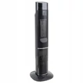 Oszlop alakú, LED lánghatásos, távirányítós, elektromos radiátor, 2000 W, állítható termosztáttal és időzítővel