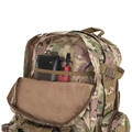 Katonai-túlélő hátizsák túrázáshoz, 45+3,5 literes kapacitással, 3 db lecsatolható résszel, terepszínű