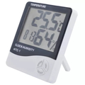 Hőmérséklet és páratartalom mérő állomás, digitális kijelzővel, digitális óra funkcióval, elemes