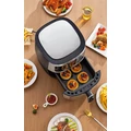 Air fryer, olaj nélküli forrólevegős sütő betekintőablakkal, 8 literes, 2400W, fekete
