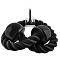 Csúszásmentes tricepsz edzőkötél, extra erős nylon szálakból, 200 kg-ig terhelhető, fekete