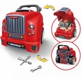 Mechanikai készlet autóval, szétszedhető motorral hang- és fényhatásokkal teljes szerszámkészlettel oktató játék 3 éves kortól 