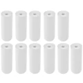 Mini hőpapíros nyomtató, Bluetooth kapcsolattal, USB csatlakozással, 10+1 tekercs papírral, cicamintás, kék-fehér színben