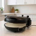 Kompakt elektromos pizza sütő, 5 hőfokozattal, betekintő ablakkal, kerámia pizzakővel és kiegészítőkkel