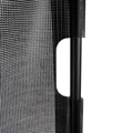 Kihúzható biztonsági kapu, hálós térelválasztó, 154 cm-ig állítható szélességgel, fekete