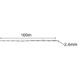 Fűkasza vágózsinór, sodort vágóhuzal bozótvágóhoz 100 méter 2.4 mm átmérővel