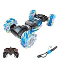 Kézmozdulatokkal irányítható twist car, kaszkadőrautó, gesztusvezérlés, 4x4, 2,4GHz-es kontroller, kék
