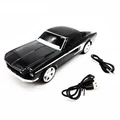 WSTER 1967-es Ford Mustang fastback formájú Bluetooth hangszóró, USB port, TF kártyahely, fekete