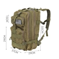 Katonai hátizsák túrázáshoz, 38 literes kapacitással, 5 rekeszes, zöld