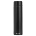Prémium, intelligens, fémfalú termosz LED hőmérséklet-kijelzővel, 0,5 liter kapacitással, fekete