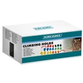 Színes falmászókészlet gyerekeknek, mászókő és mászófogantyú szett, 20 kő, 2 fogantyú + rögzítőcsavarok