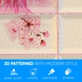 3D PVC falpanel Virág mintás
