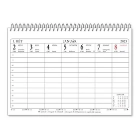 ​Közepes méretű asztali naptár támasztékkal, 2023