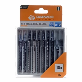 Daewoo 10 részes fűrészlap készlet fához, DWKIT10JS