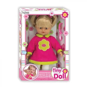 Loko Toys játékbaba, hajasbaba fésűvel, 32cm