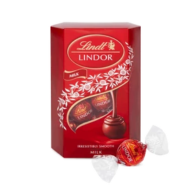 Lindt Lindor Milk tejcsokoládé golyók díszdobozban, 200g