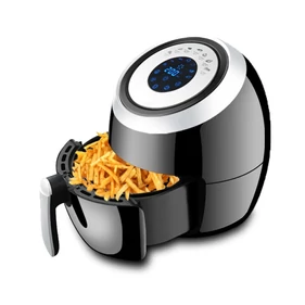 Értékcsökkent - Elite® 3,6 L-es Air Fryer olaj nélküli forró levegős fritőz digitális kijelzővel 1500W + receptkönyv